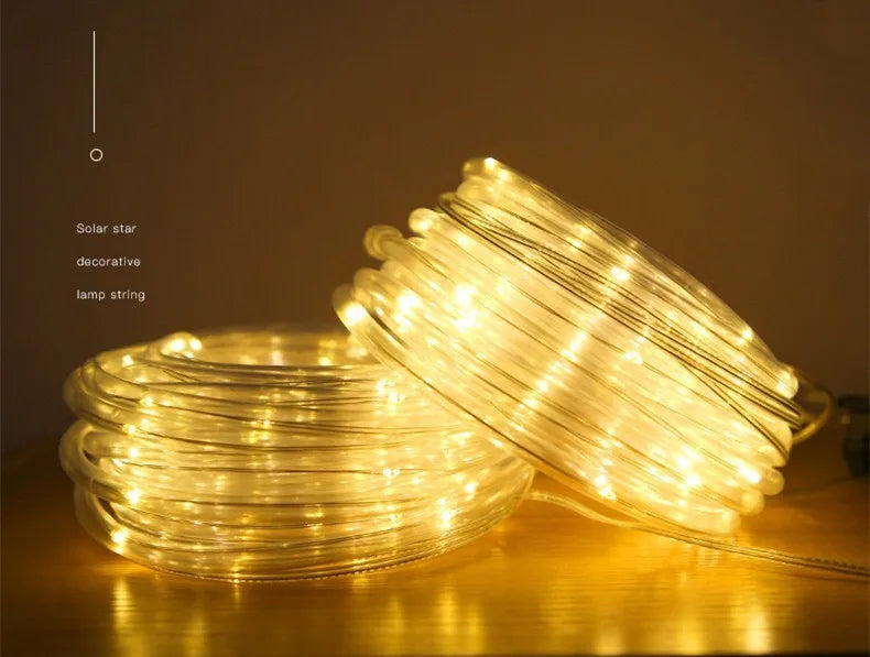 300 LED Solar Rope Strip Lights
