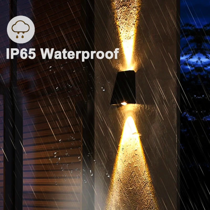 LED Outdoor Wall Solar Lights Waterproof Garden Wall Decoration For Patio Stair Corridor