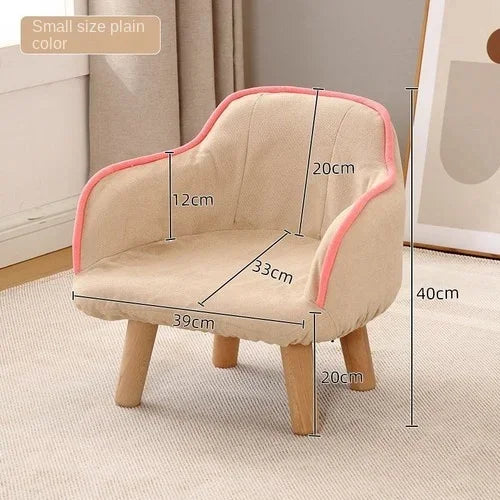 Children's small sofa chair, single person reading corner, reading lazy room backrest seat