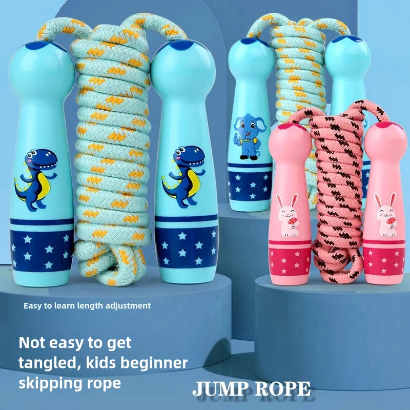 Children's Adjustable Cotton Jump Ropes for Outdoor Sports Toy
