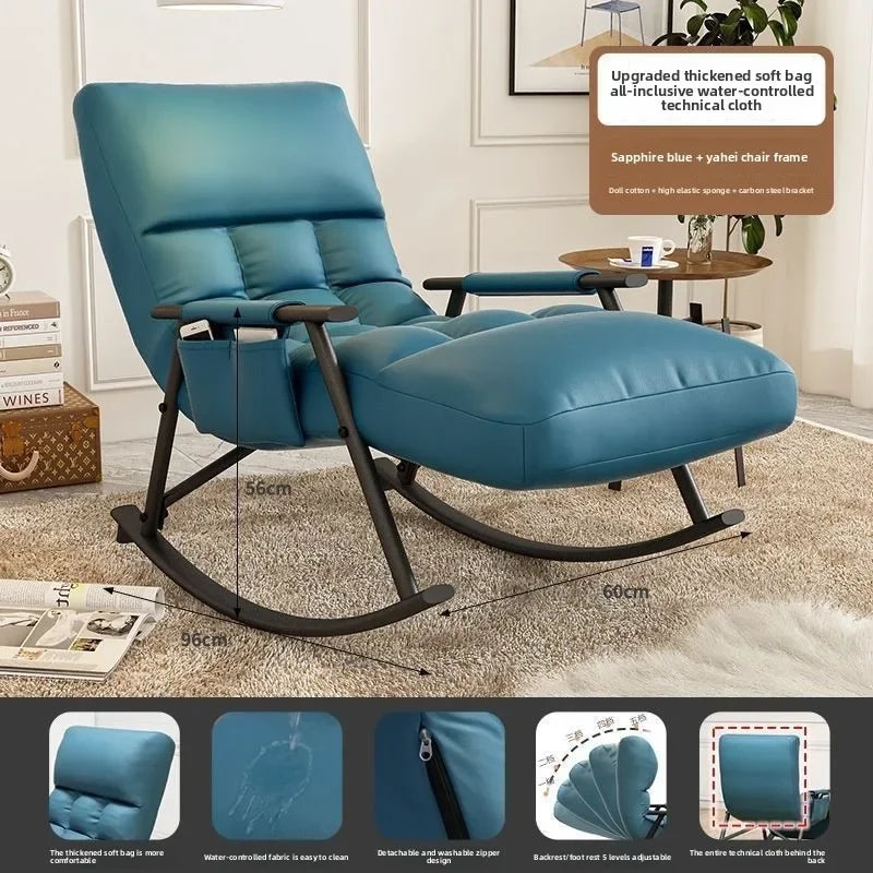 Sofa rocking chair, home balcony bedroom single sofa chair