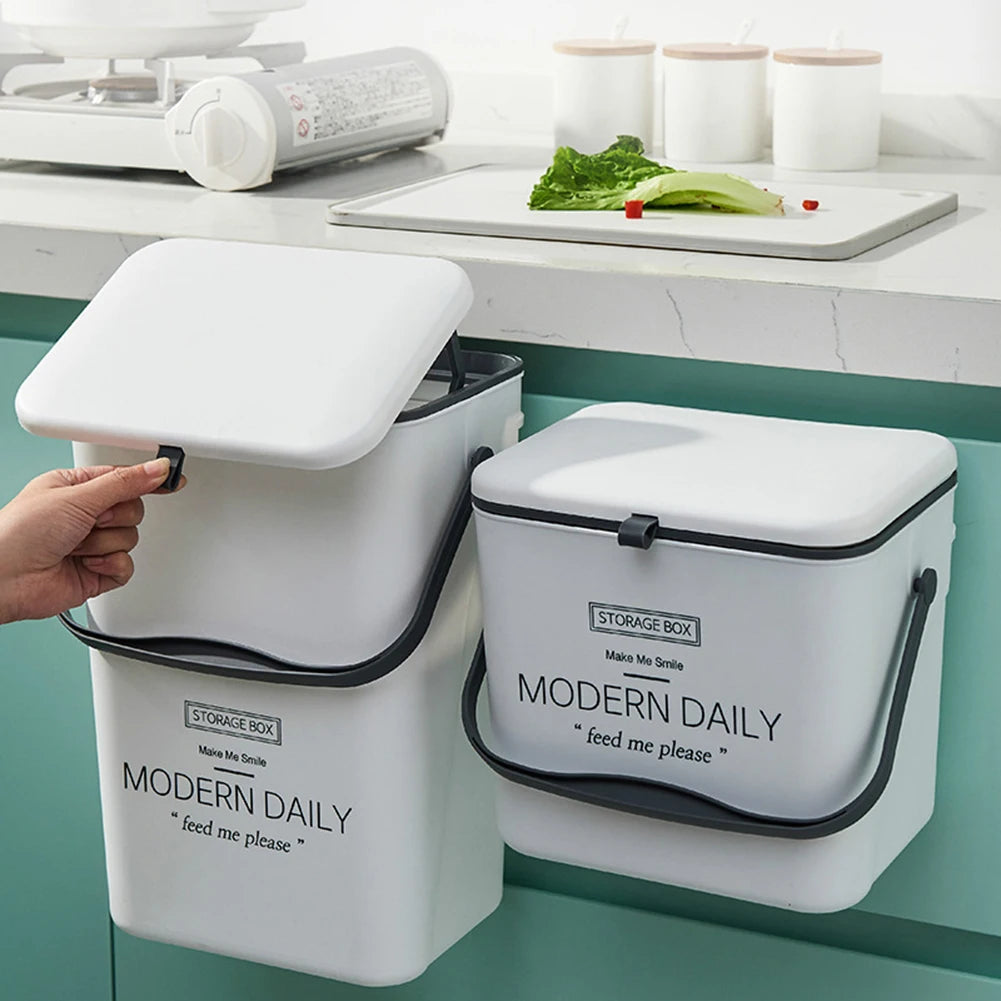 Hanging Wall Mounted Trash Can Large Capacity 7L/12L
