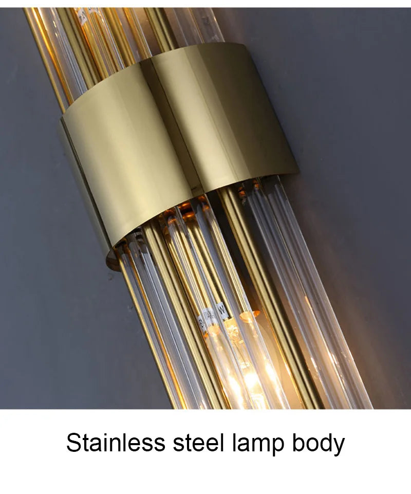 Luxury Wall Lamp Modern LED Gold Wall Light Indoor Lighting Wall Sconce Home Decoration