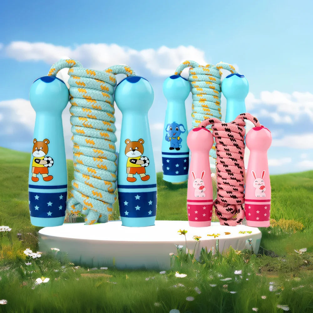 Children's Adjustable Cotton Jump Ropes for Outdoor Sports Toy