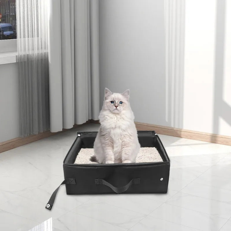 Outdoor Foldable Pet Litter Box Portable Folding Travel Folding Potty Waterproof