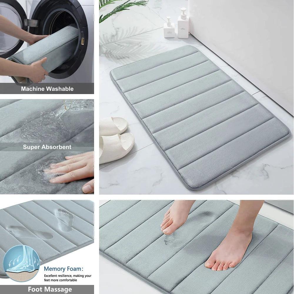 Super Absorbent Memory Foam Bath Mat