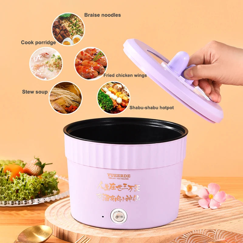 1.2L Mini Electric Hot Pot Household Multifunctional Electric Cooking Pot