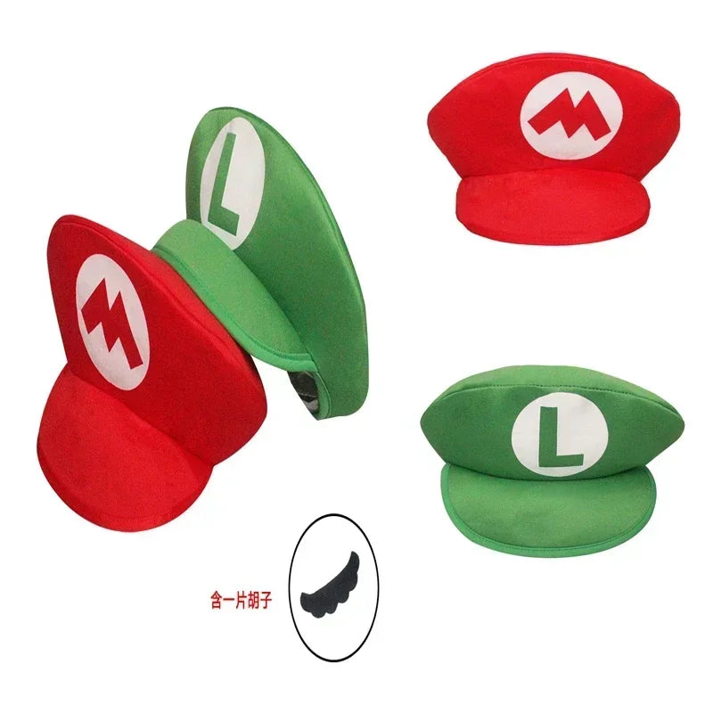 Super Marios Bros Cartoon Hat Adult Kids Game Children Cosplay Gifts