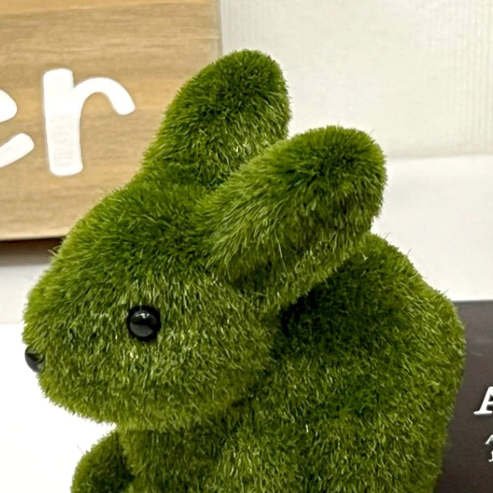 1 Set Simulation Flocking Rabbit Ornament Garden Courtyard Decoration
