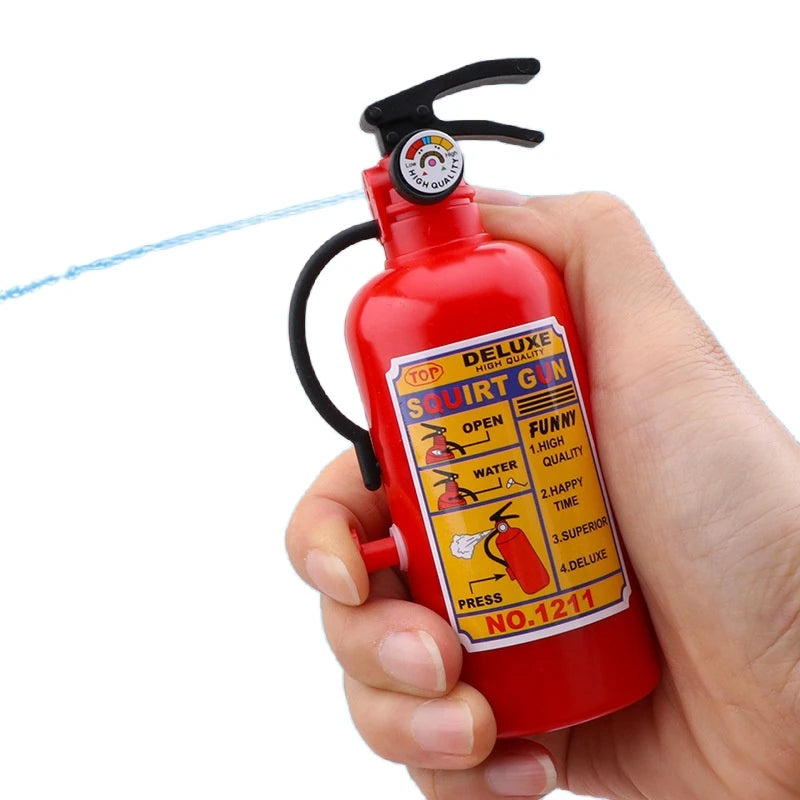 2pcs Funny Mini Fire Extinguisher Toy Water Guns Spray For Outdoor