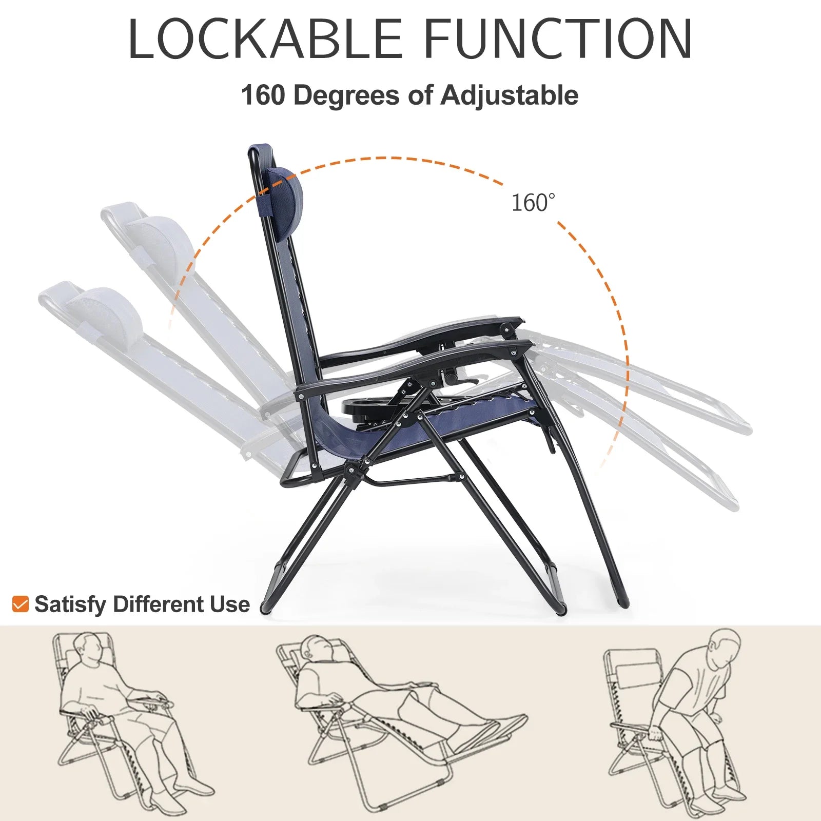 Folding lounge chair, loffice balcony, home leisure chair, backrest, elderly cool chair