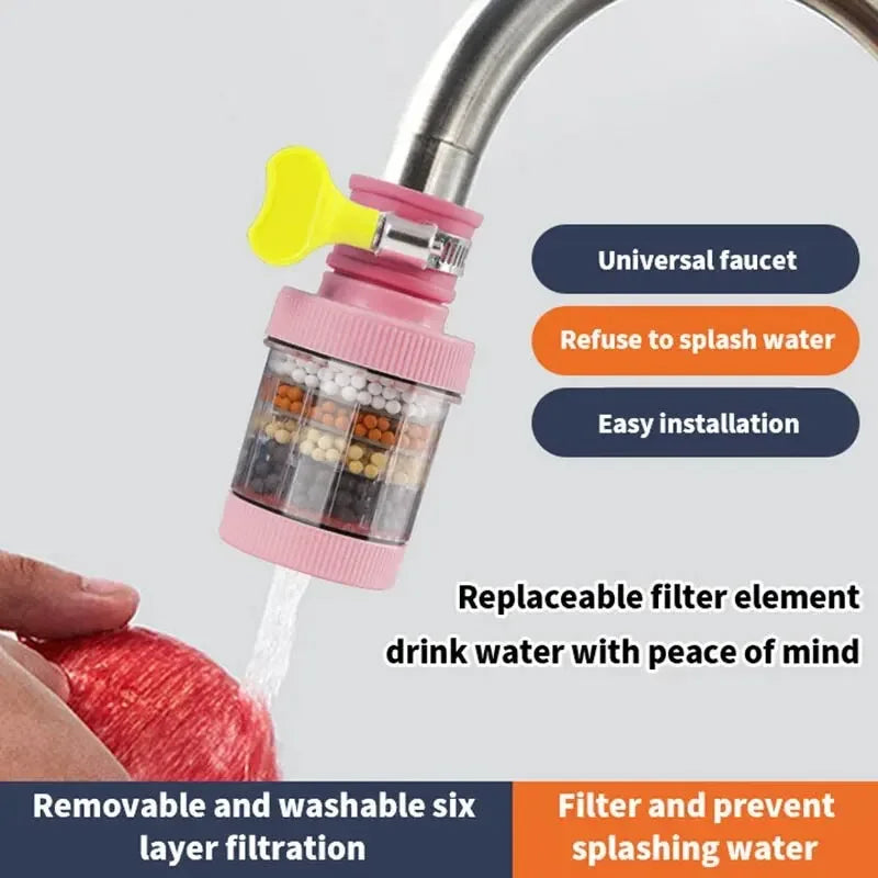 Water Faucet Filter Household Kitchen Home Mini Tap Water Clean Purifier