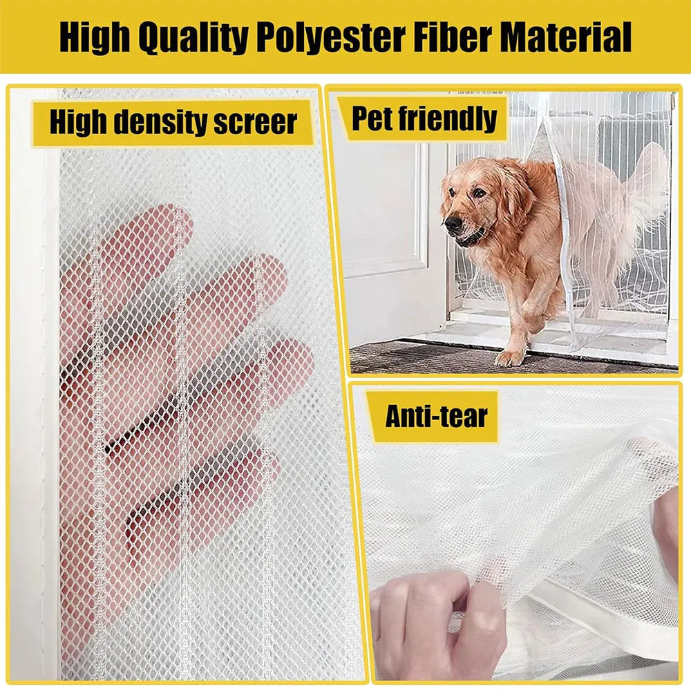 No Punching Magnetic Anti Insects Automatic Ventilation Screen Door Curtain