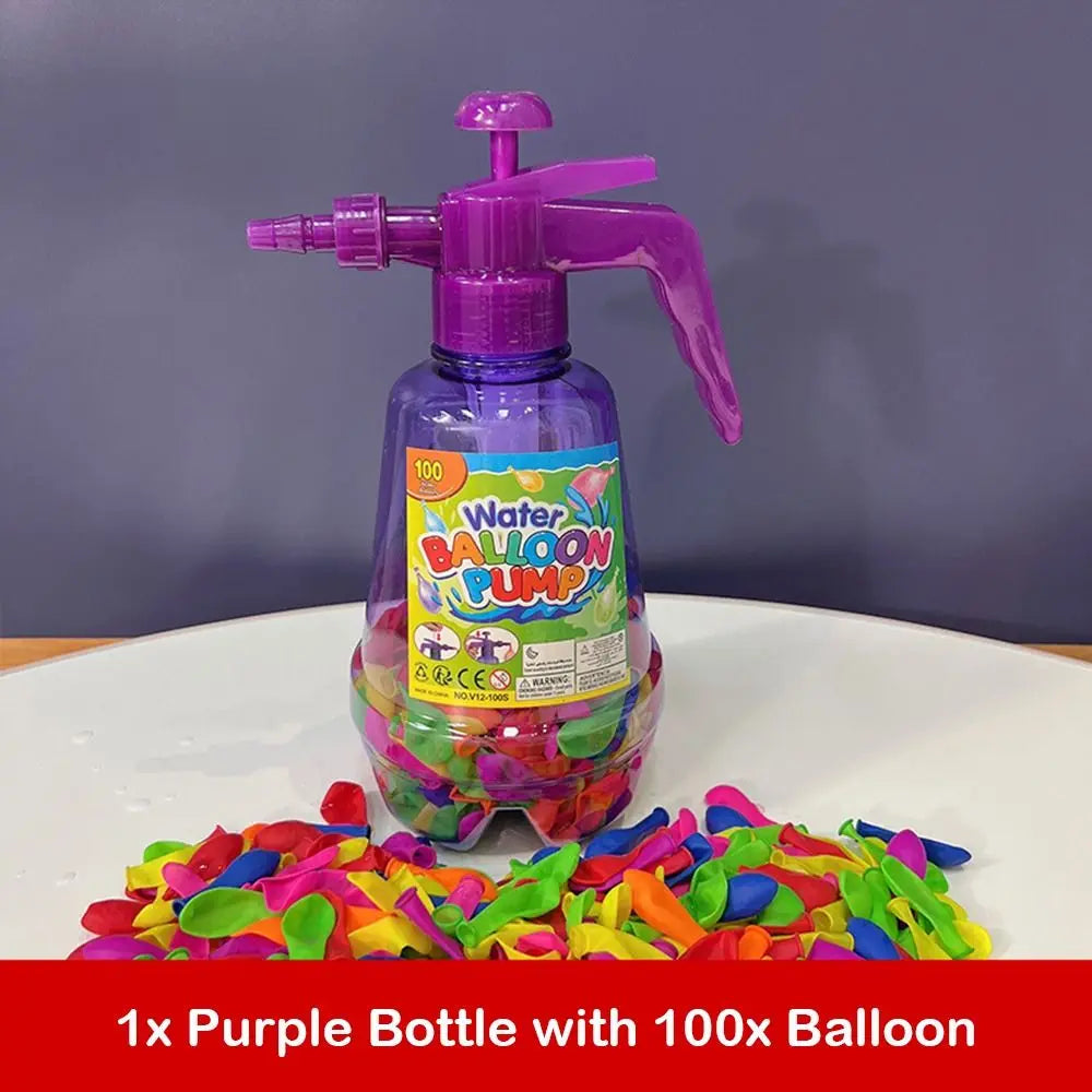 Outdoor Activities Air Water Bomb Balloon Pump Automatic Sealing Water Toy