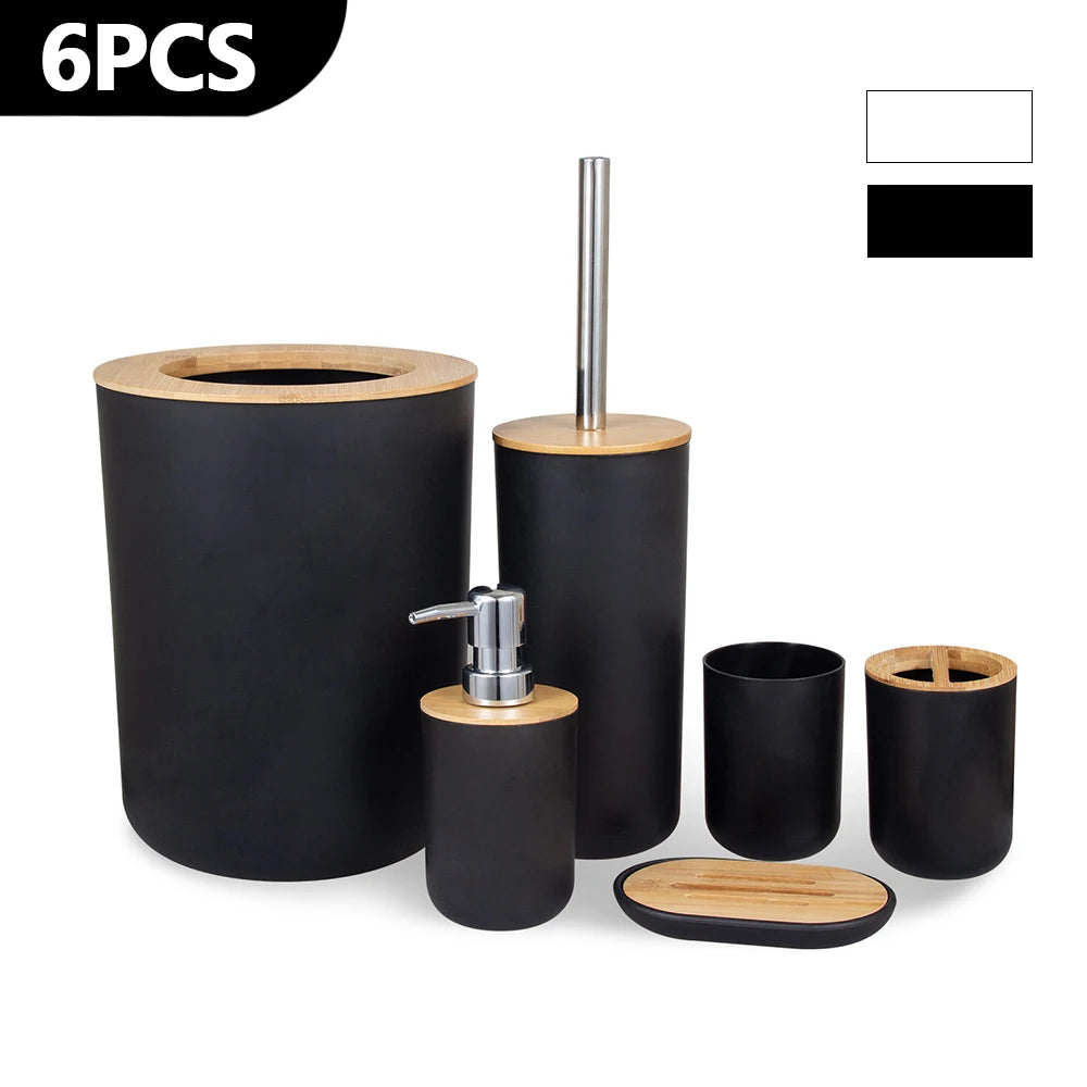 6Pcs Bathroom Storage Set