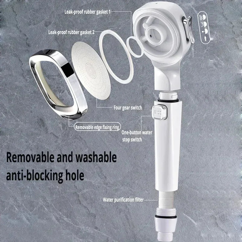3 Modes High Pressure Adjustable Shower Head