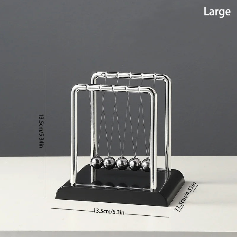 Newton's Cradle Balance Steel Ball Desk Toy Gravity Pendulum Teaching Supplies