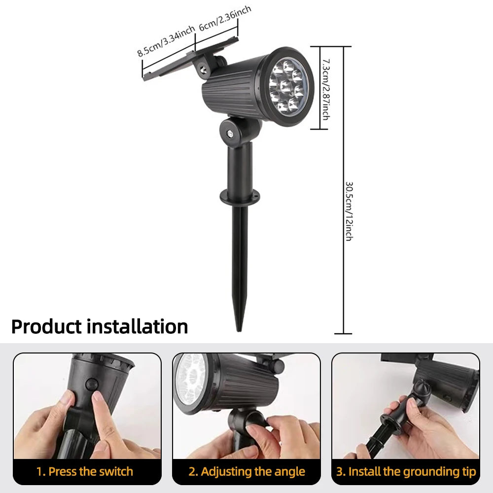 Solar Lights Outdoor Garden Powered Wall Lamp Waterproof Motion Sensor Light