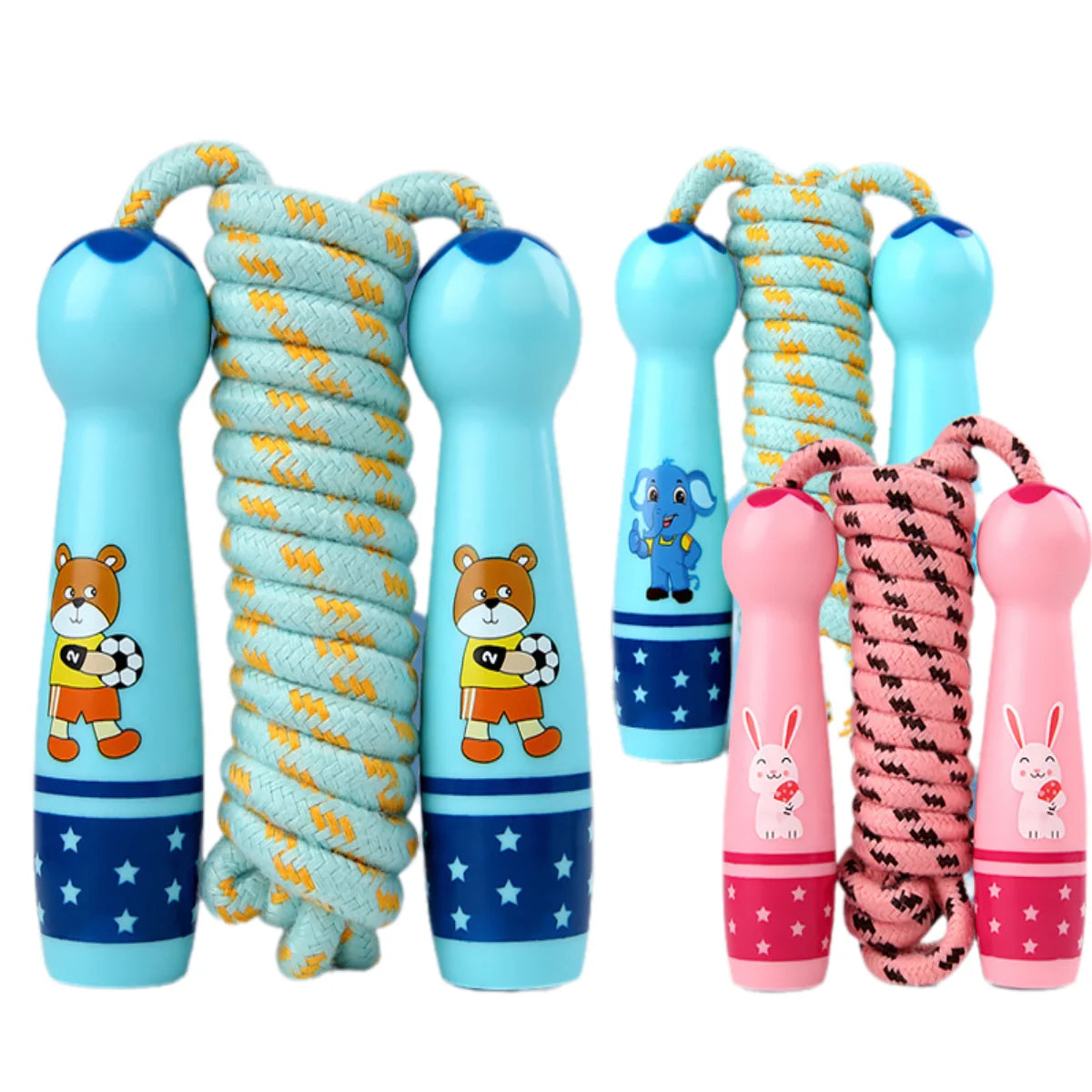 Children's Adjustable Cotton Jump Ropes for Outdoor Sports Toy