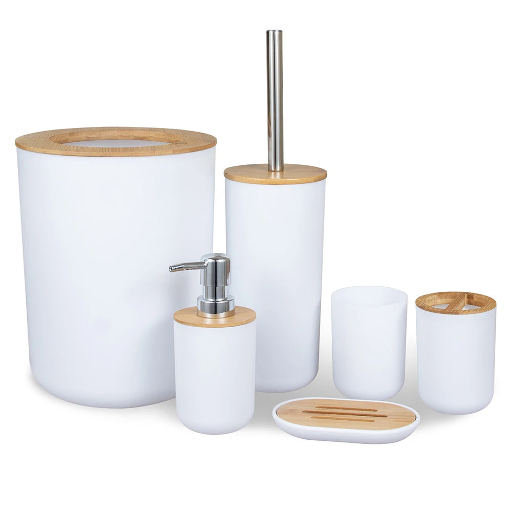 6Pcs Bathroom Storage Set
