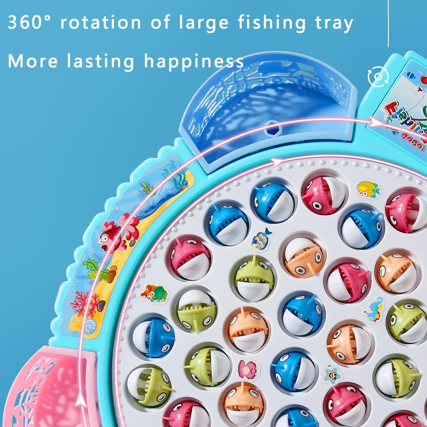 Fishing Toys, Hook Electric Spin With Music and different colors