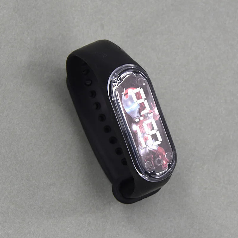 Disney Stitch Spider Man Cartoon Waterproof Watches For Kids LED Electronic Sport Watch