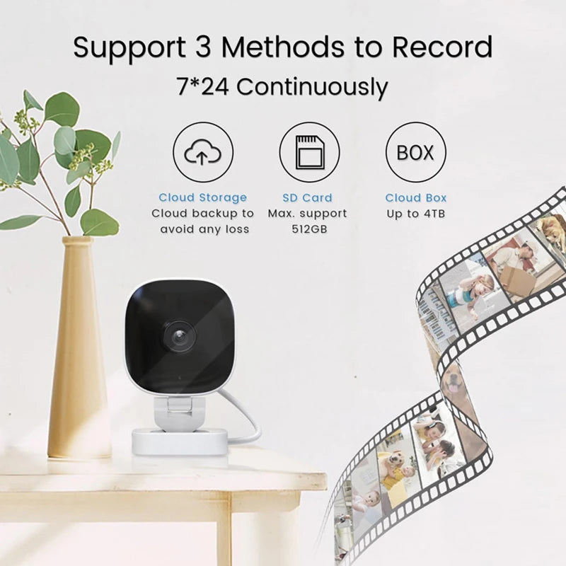 4K Camera IP/AP Remote Monitor Cloud Storage Audio Motion Detection Camcorder