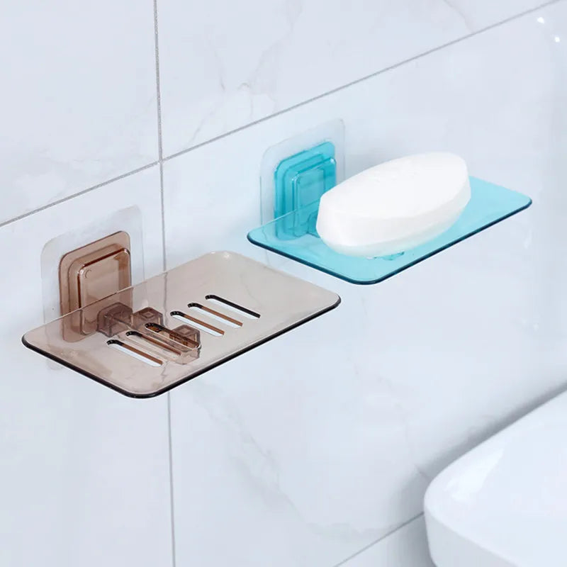 Soap Rack No Drilling Wall Mounted Double Layer Soap Holder