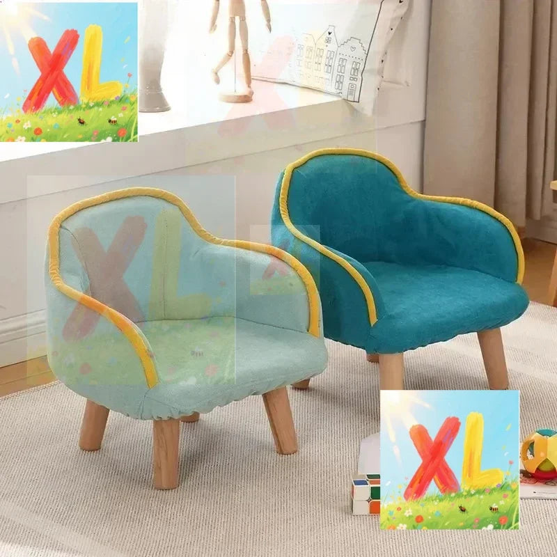 Children's small sofa chair, single person reading corner, reading lazy room backrest seat