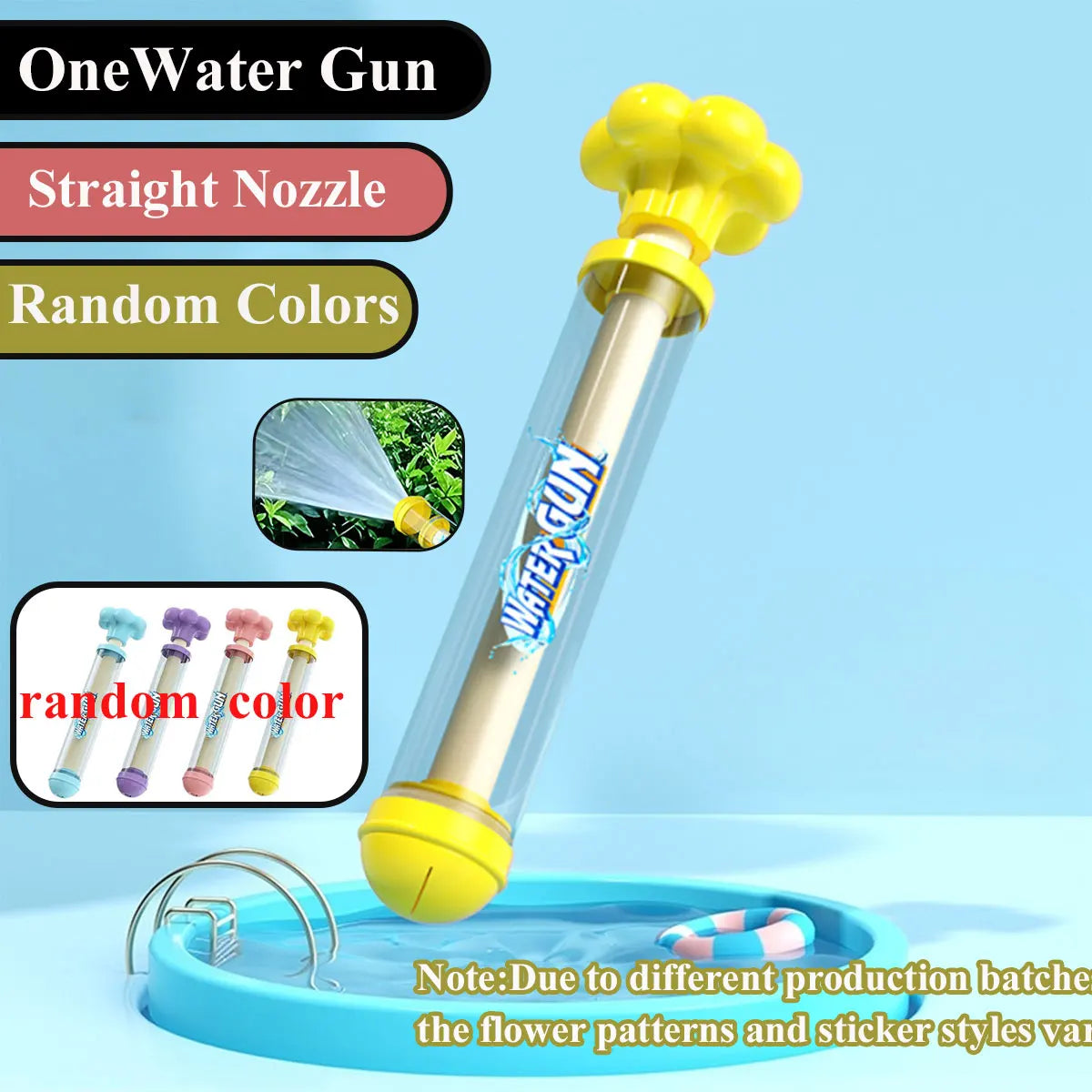Water Guns for Kids Squirt 3 Types of Nozzles Water Blaster Pistol
