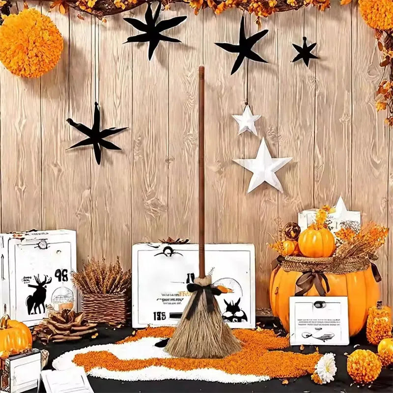 Halloween Floating Witch's Broom–haunted Festive Decorations With Ghost Sounds