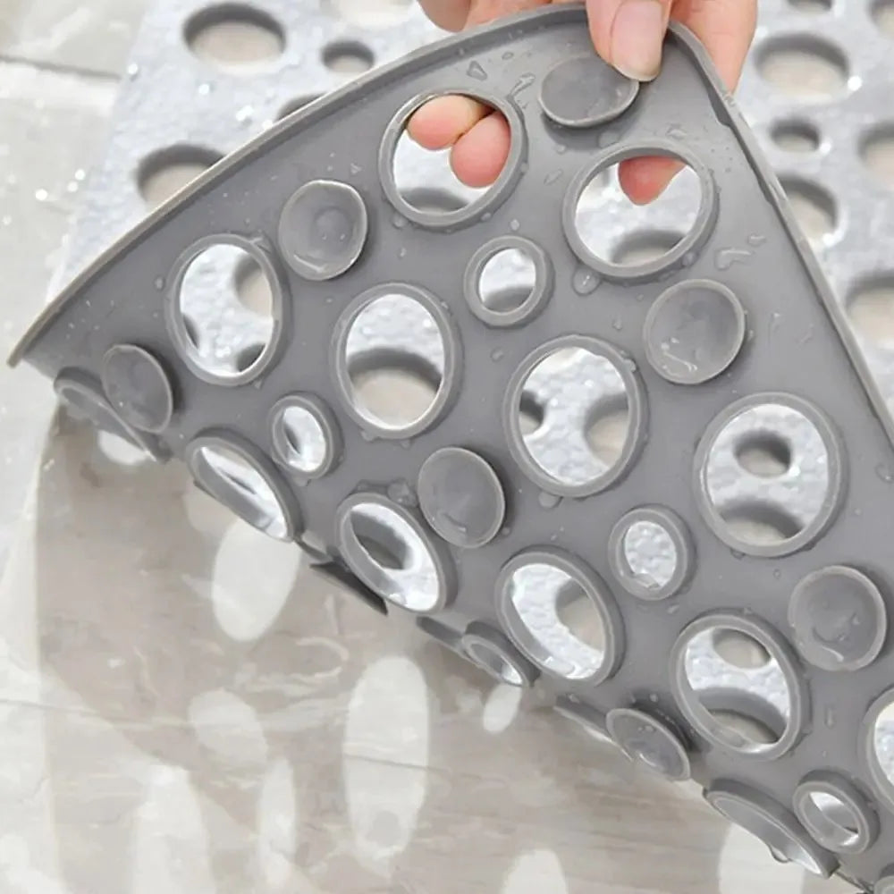 Non-Slip Bath Mat with Drain Holes