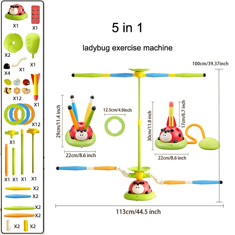 Ladybug Sport Entertainment Game Toy Multifunction Rope Skipping Machine