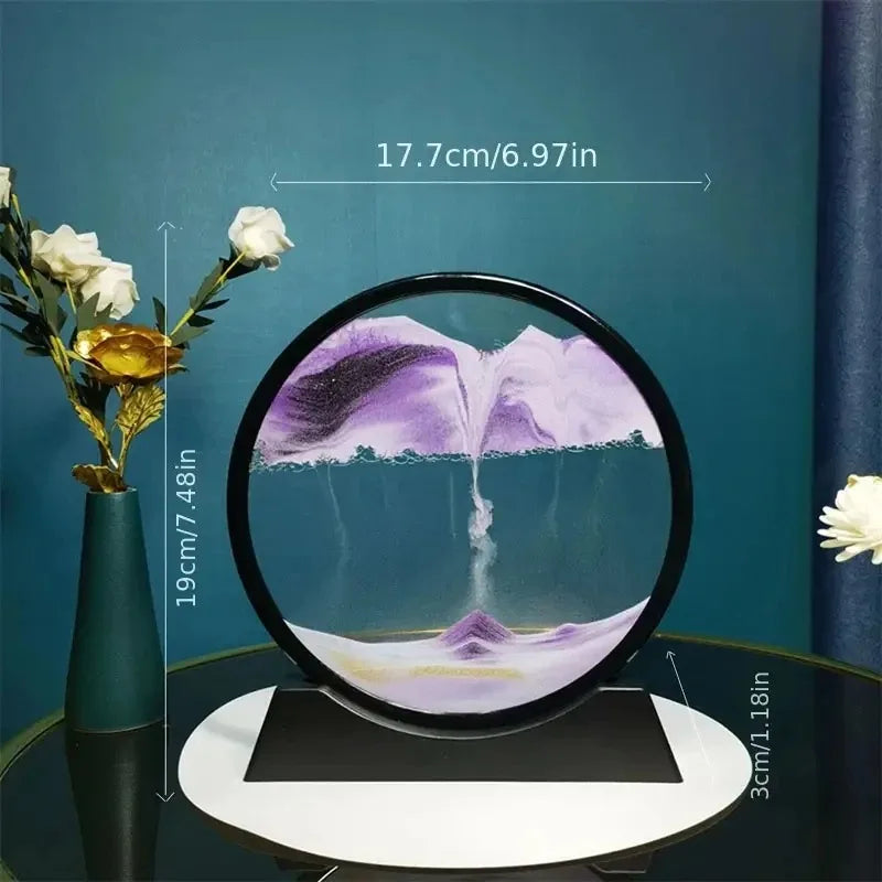 3D Hourglass Quicksand Moving Sand Art Picture
