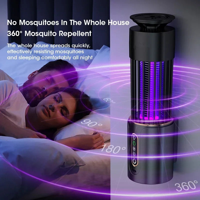 Mosquito Killer Lamp Insect Fly Trap Camping Lantern Usb Timing Electric Mosquito Swatter