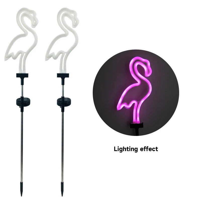 Solar Flamingo LED Outdoor Garden Light Waterproof Courtyard Lamp