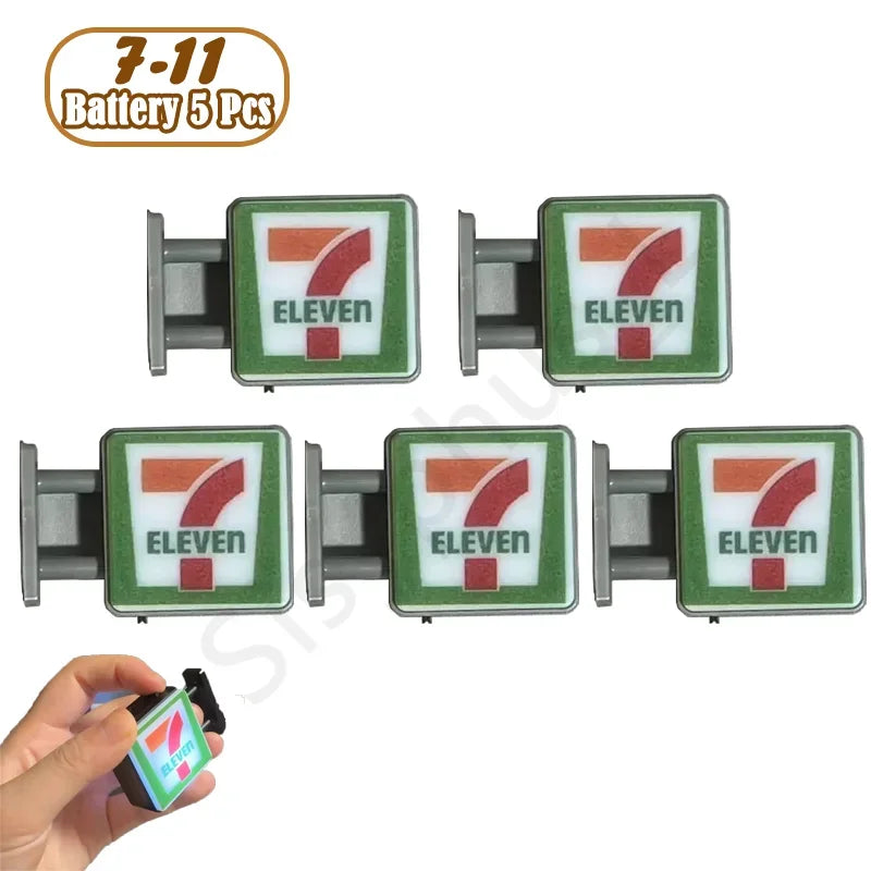 6 Styles 711 Store Light Sign Coffee Shop Magnetic Refrigerator Stickers