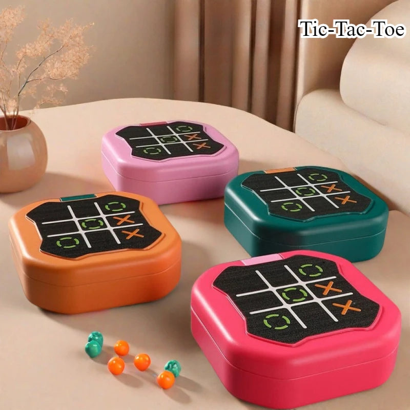 Tic-Tac-Toe Board Multifunctional Electronic Games Montessori Puzzle Table Game