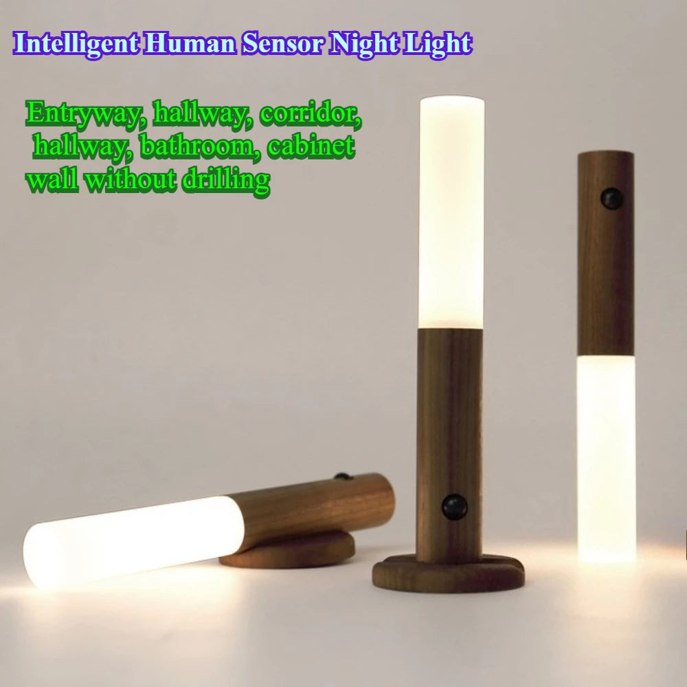 Led Light Motion Sensor Lamps Room Decor For Home Rechargeable Lamp