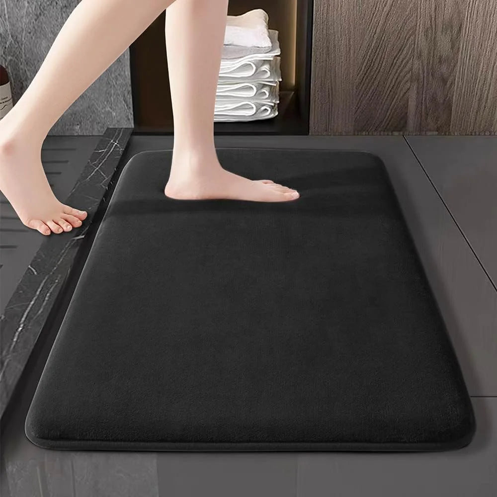 Super absorbent floor mat, bath mat, door mat anti slip coral velvet