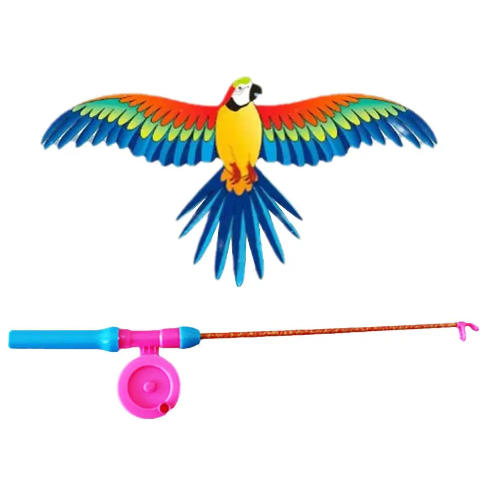 Outdoor Toys Kite Hand Brake Fishing Rod Butterflies For Kids
