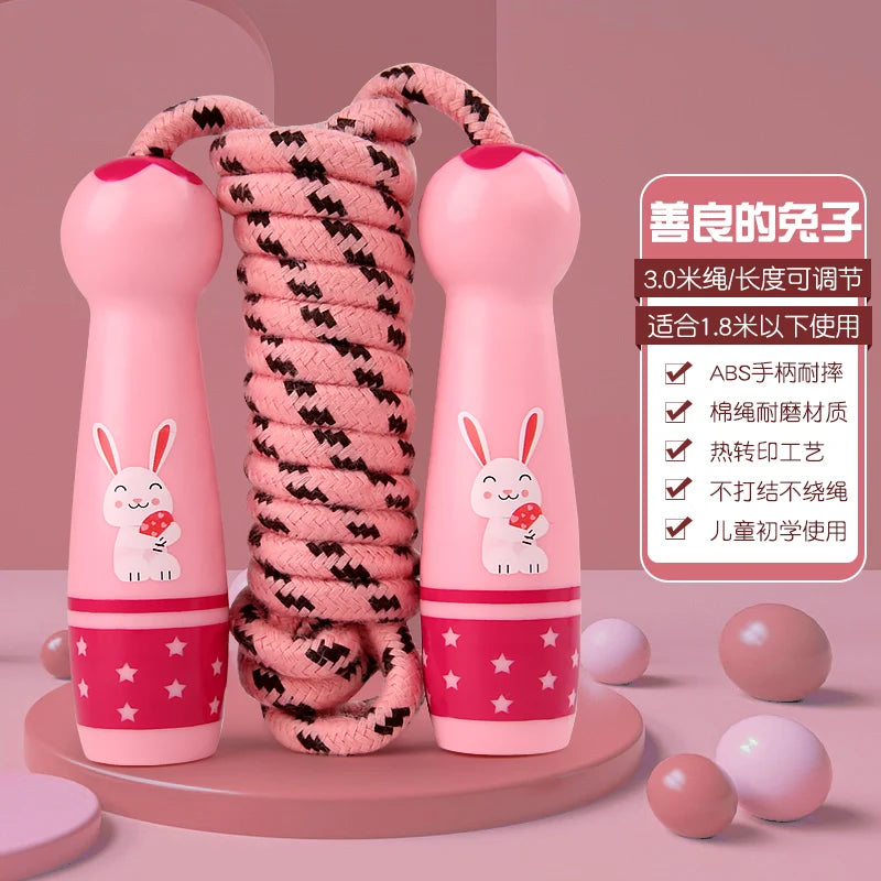 Children's Adjustable Cotton Jump Ropes for Outdoor Sports Toy