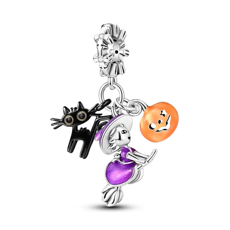 925 Silver Halloween Boutique Pendant Fit Original Bracelet Charm Necklace