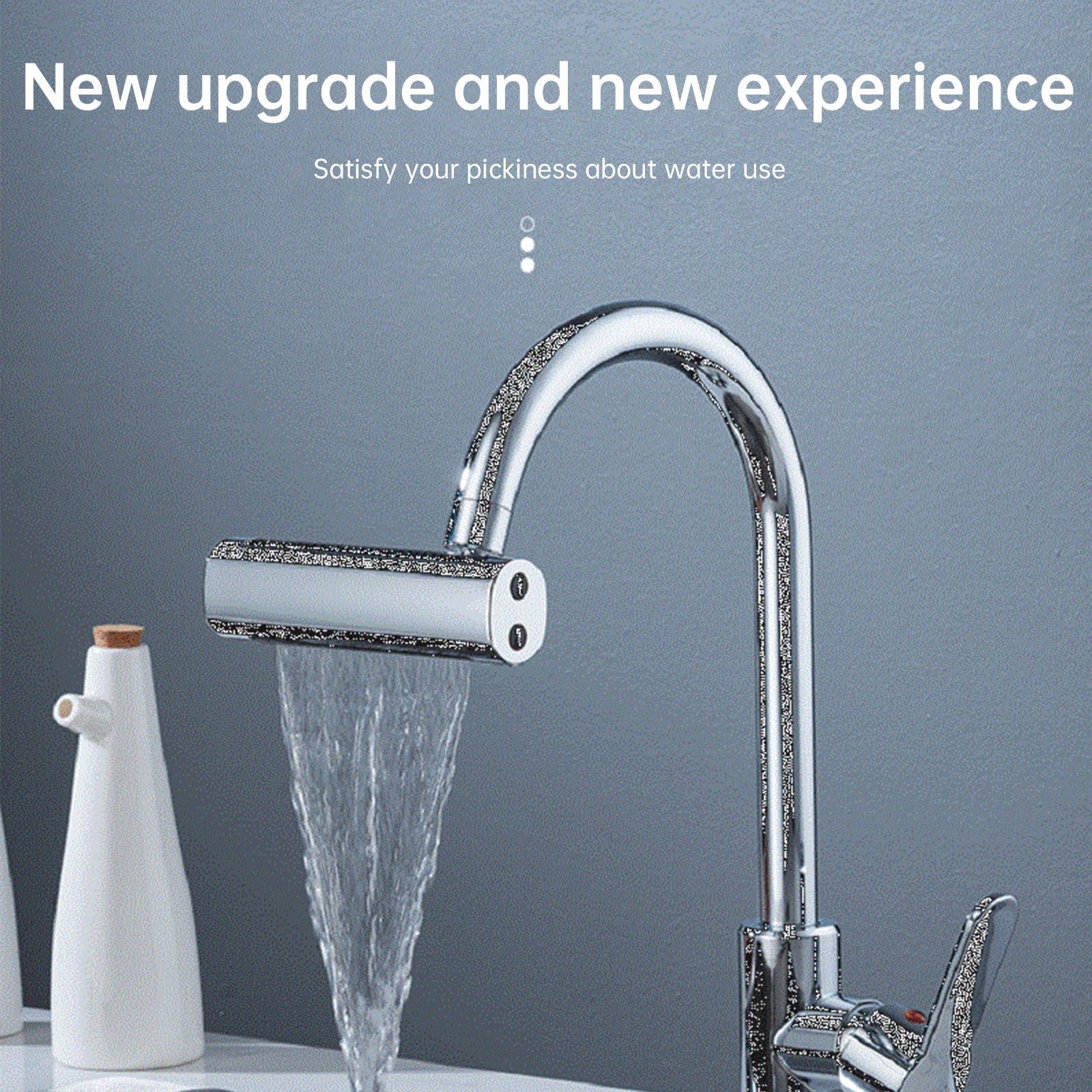 Waterfall Faucet Head Kitchen Bathroom Multifunctional Nozzle Anti Splashing Tap