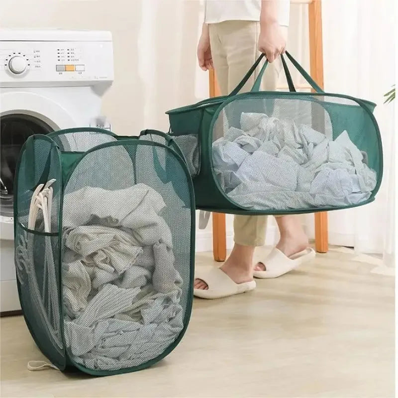 Foldable Mesh Storage Basket