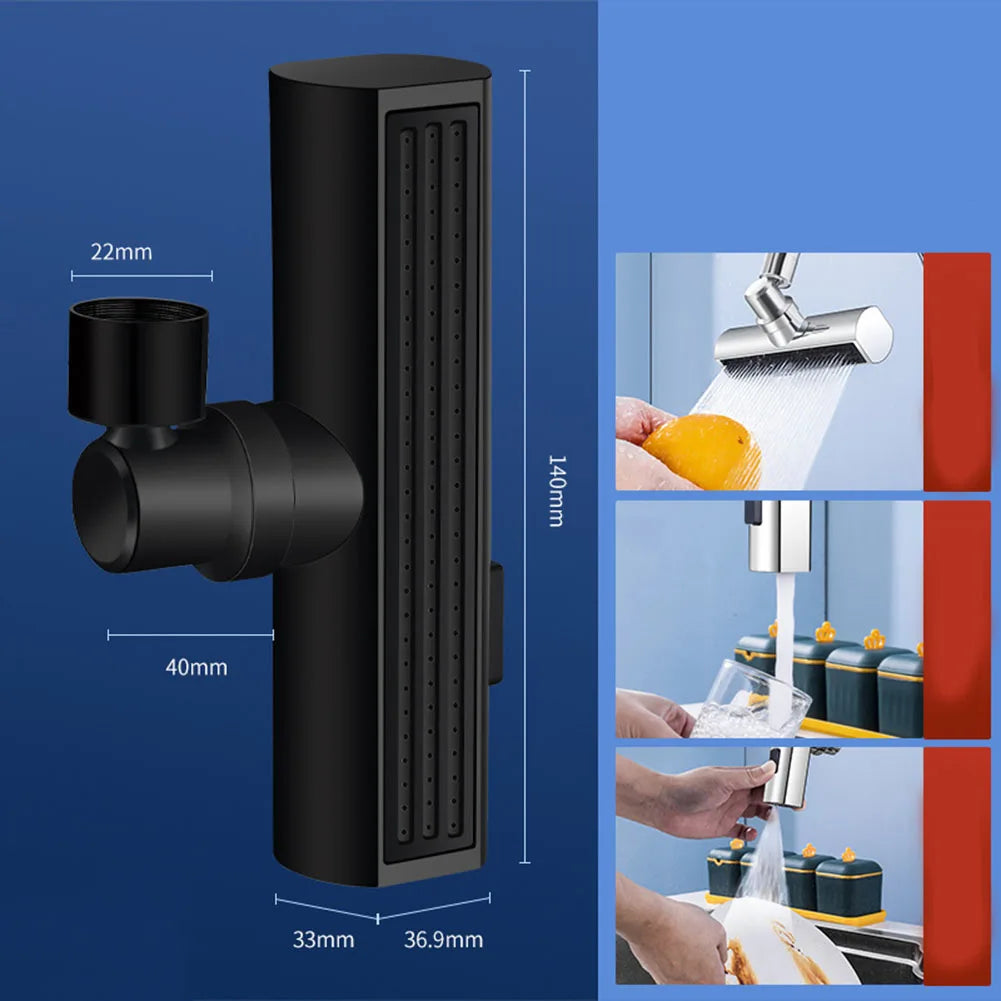 Waterfall Faucet Head Kitchen Bathroom Multifunctional Nozzle Anti Splashing Tap