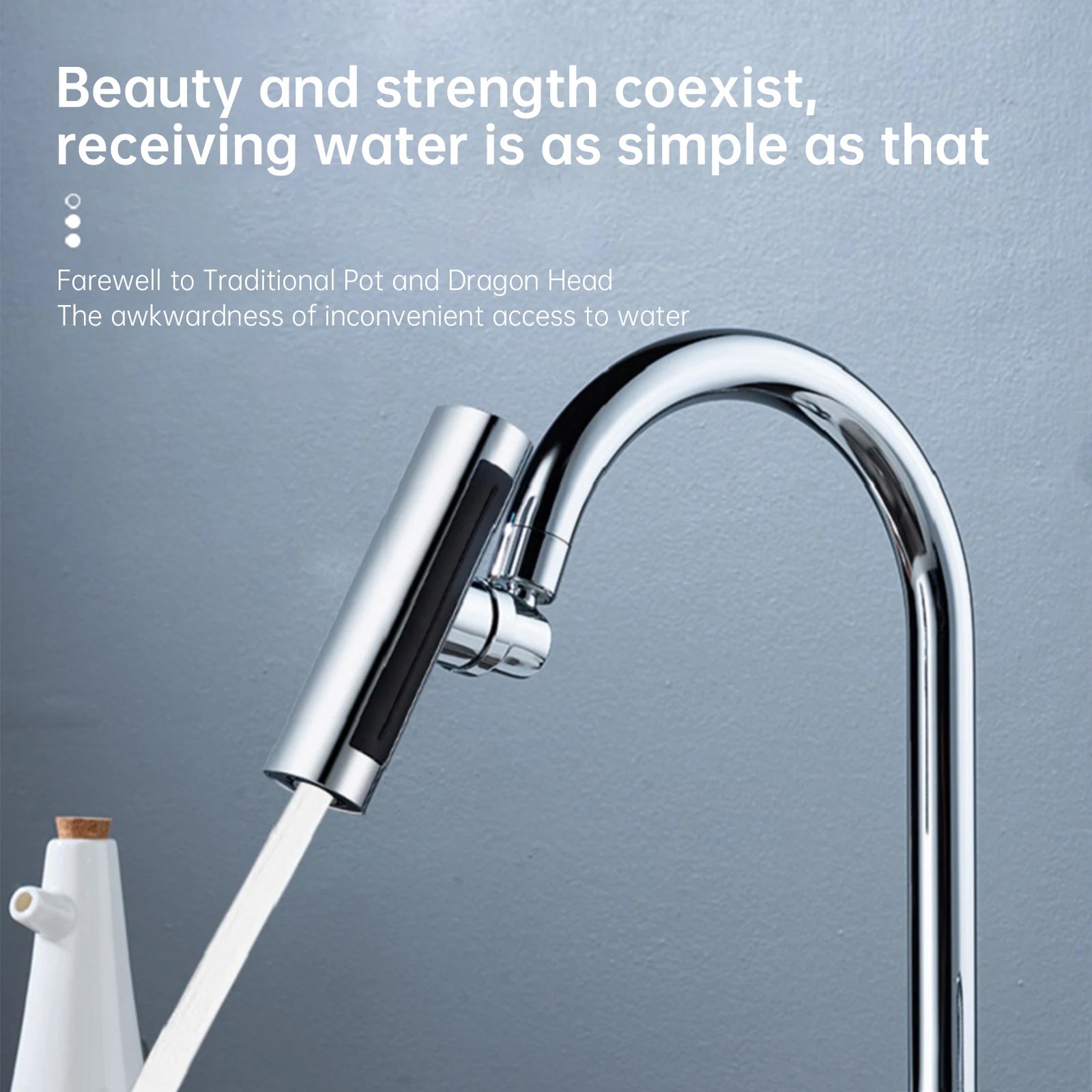 Waterfall Faucet Head Kitchen Bathroom Multifunctional Nozzle Anti Splashing Tap