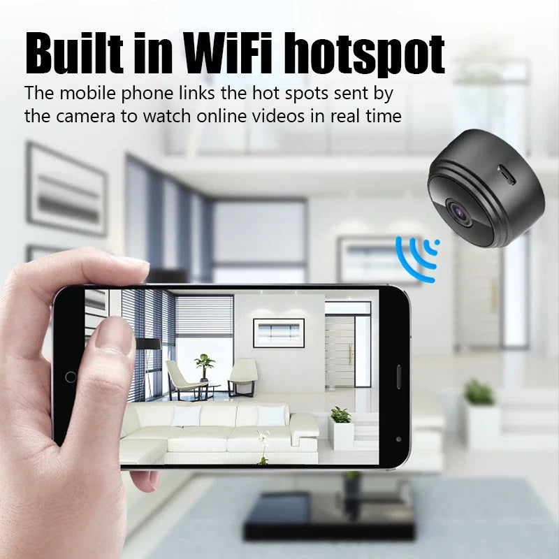 WiFi Mini Camera Wireless Video, Voice Recorder Security Monitoring Camera