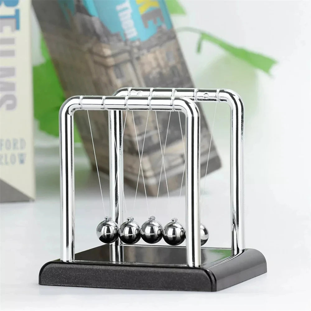 Newton's Cradle Balance Steel Ball Desk Toy Gravity Pendulum Teaching Supplies