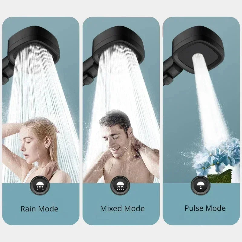 3 Modes High Pressure Adjustable Shower Head